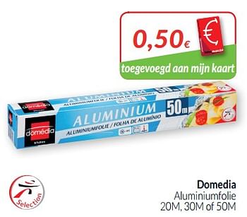 Promoties Domedia aluminiumfolie - Domédia - Geldig van 01/09/2019 tot 30/09/2019 bij Intermarche
