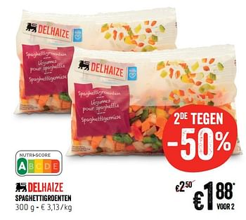 Promoties Spaghettigroenten - Huismerk - Delhaize - Geldig van 12/09/2019 tot 18/09/2019 bij Delhaize