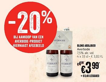 Promoties Blond abdijbier averbode - Averbode - Geldig van 12/09/2019 tot 18/09/2019 bij Delhaize