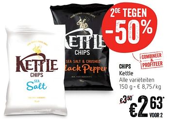 Promoties Chips kettle - Kettle - Geldig van 12/09/2019 tot 18/09/2019 bij Delhaize