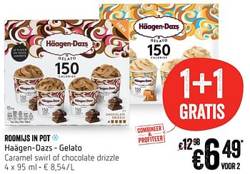 Promotions Roomijs in pot haägen-dazs - gelato - Haagen-Dazs - Valide de 12/09/2019 à 18/09/2019 chez Delhaize