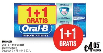 Promoties Tandpasta oral-b - Oral-B - Geldig van 12/09/2019 tot 18/09/2019 bij Delhaize