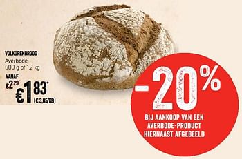 Promoties Volkorenbrood averbode - Averbode - Geldig van 12/09/2019 tot 18/09/2019 bij Delhaize