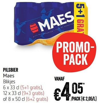 Promoties Pilsbier maes - Maes - Geldig van 12/09/2019 tot 18/09/2019 bij Delhaize