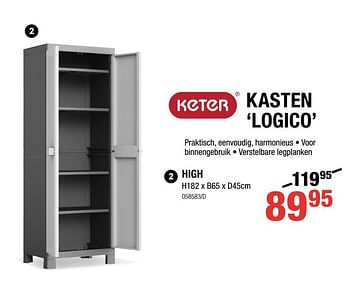 Promoties Kasten logico high - Keter - Geldig van 05/09/2019 tot 22/09/2019 bij HandyHome