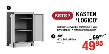 Promoties Kasten logico low - Keter - Geldig van 05/09/2019 tot 22/09/2019 bij HandyHome