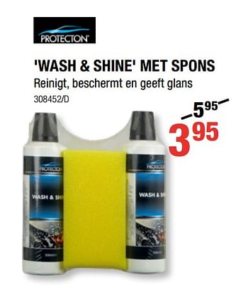 Promotions Wash + shine met spons - Protecton - Valide de 05/09/2019 à 22/09/2019 chez HandyHome