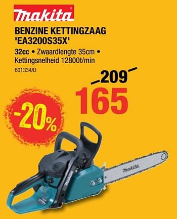 Promoties Makita benzine kettingzaag ea3200s35x - Makita - Geldig van 05/09/2019 tot 22/09/2019 bij HandyHome
