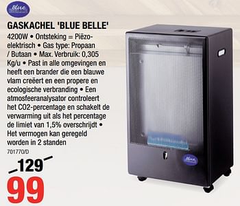Promoties Gaskachel blue belle - Blue Belle - Geldig van 05/09/2019 tot 22/09/2019 bij HandyHome