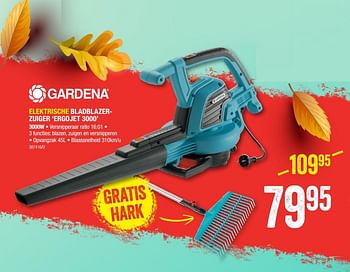 Promoties Gardena elektrische bladblazerzuiger ergojet 3000 - Gardena - Geldig van 05/09/2019 tot 22/09/2019 bij HandyHome