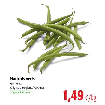 Promotions Haricots verts - Produit maison - Colruyt - Valide de 11/09/2019 à 24/09/2019 chez Colruyt