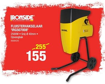Promoties Ironside fluisterhakselaar irg507008 - Ironside - Geldig van 05/09/2019 tot 22/09/2019 bij HandyHome