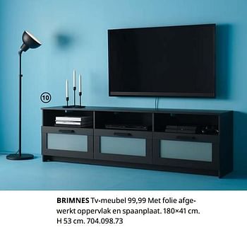 Nietje nieuwigheid Schilderen Huismerk - Ikea Brimnes tv-meubel - Promotie bij Ikea