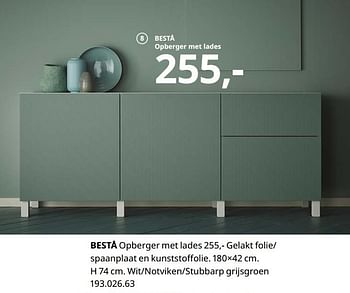 Promotions Besta opberger met lades - Produit maison - Ikea - Valide de 23/08/2019 à 31/07/2020 chez Ikea