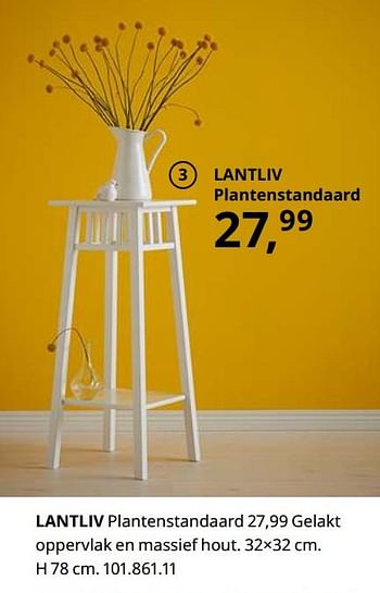 Promoties Lantliv plantenstandaard - Huismerk - Ikea - Geldig van 23/08/2019 tot 31/07/2020 bij Ikea