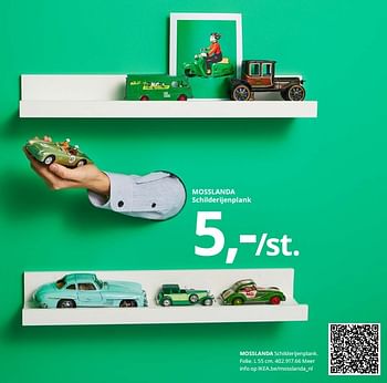 Promotions Mosslanda schilderijenplank - Produit maison - Ikea - Valide de 23/08/2019 à 31/07/2020 chez Ikea