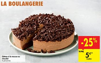 Produit Maison Carrefour Gateau A La Mousse Au Chocolat En Promotion Chez Carrefour