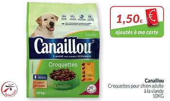 Promoties Canaillou croquettes pour chien adulte à la viande - Canaillou - Geldig van 01/09/2019 tot 30/09/2019 bij Intermarche