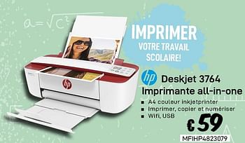 Promotions Hp deskjet 3764 imprimante all-in-one - HP - Valide de 23/08/2019 à 30/09/2019 chez Compudeals