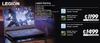 Promoties Lenovo legion gaming - Lenovo - Geldig van 23/08/2019 tot 30/09/2019 bij Compudeals