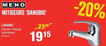 Promoties Mitigeurs danubio lavabo - Meno - Geldig van 05/09/2019 tot 22/09/2019 bij HandyHome