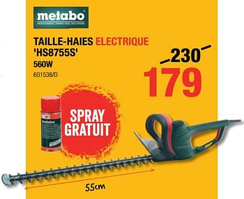 Promotions Metabo taille-haies electrique hs8755s - Metabo - Valide de 05/09/2019 à 22/09/2019 chez HandyHome