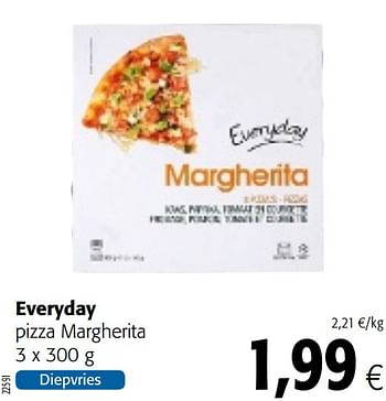 Everyday Everyday Pizza Margherita Promotie Bij Colruyt