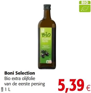 Promoties Boni selection bio extra olijfolie van de eerste persing - Boni - Geldig van 11/09/2019 tot 24/09/2019 bij Colruyt