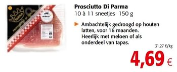 Promoties Prosciutto di parma - Huismerk - Colruyt - Geldig van 11/09/2019 tot 24/09/2019 bij Colruyt