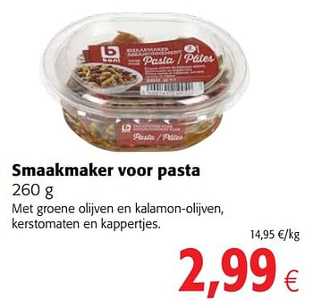 Promotions Smaakmaker voor pasta - Boni - Valide de 11/09/2019 à 24/09/2019 chez Colruyt