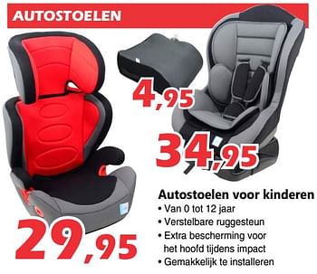 Promoties Autostoelen autostoelen voor kinderen - Huismerk - Itek - Geldig van 06/09/2019 tot 23/09/2019 bij Itek
