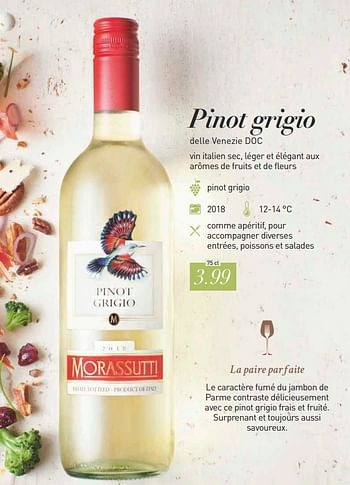Promoties Pinot grigio delle venezie doc - Witte wijnen - Geldig van 13/09/2019 tot 31/12/2019 bij Aldi
