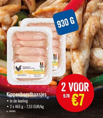 Promoties Kippenborsthaasjes - Huismerk - Lidl - Geldig van 23/09/2019 tot 28/09/2019 bij Lidl