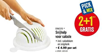 Promotions Snijhulp voor salade - Ernesto - Valide de 23/09/2019 à 28/09/2019 chez Lidl