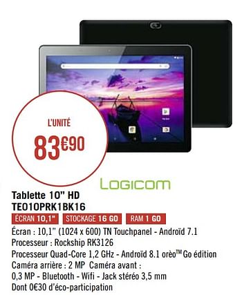 Promotions Logicom tablette 10`` hd te010prk1bk16 - Logicom - Valide de 17/09/2019 à 30/09/2019 chez Super Casino