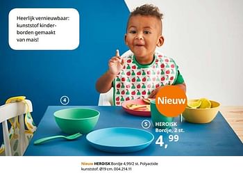 Promoties Heroisk bordje - Huismerk - Ikea - Geldig van 23/08/2019 tot 31/07/2020 bij Ikea