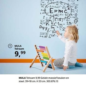 Promotions Mula telraam - Produit maison - Ikea - Valide de 23/08/2019 à 31/07/2020 chez Ikea