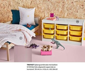 Promoties Trofast opbergcombinatie met bakken - Huismerk - Ikea - Geldig van 23/08/2019 tot 31/07/2020 bij Ikea