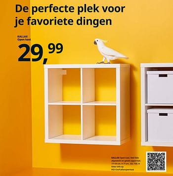 Promoties Kallax open kast - Huismerk - Ikea - Geldig van 23/08/2019 tot 31/07/2020 bij Ikea