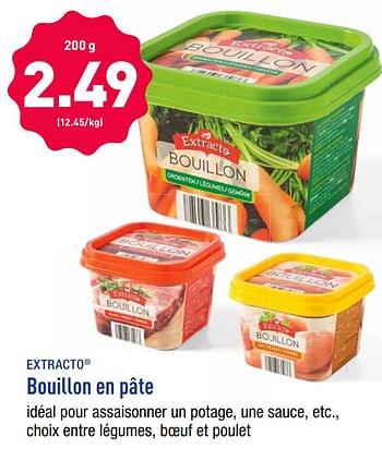 Promotions Bouillon en pâte - EXTRACTO - Valide de 16/09/2019 à 21/09/2019 chez Aldi