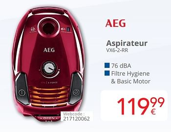 Promotions Aeg aspirateur vx6-2-rr - AEG - Valide de 16/09/2019 à 30/09/2019 chez Eldi