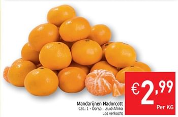 Promotions Mandarijnen nadorcott - Produit maison - Intermarche - Valide de 17/09/2019 à 22/09/2019 chez Intermarche