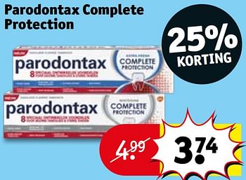 Promoties Parodontax complete protection - Parodontax - Geldig van 17/09/2019 tot 22/09/2019 bij Kruidvat