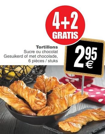 Promoties Tortillons sucre ou chocolat gesuikerd of met chocolade - Huismerk - Cora - Geldig van 17/09/2019 tot 24/09/2019 bij Cora