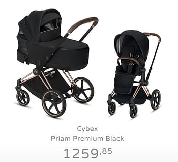 Promoties Cybex priam premium black - Cybex - Geldig van 15/09/2019 tot 21/09/2019 bij Baby & Tiener Megastore