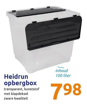 Promotions Heidrun opbergbox - Heidrun - Valide de 18/09/2019 à 24/09/2019 chez Action