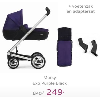Promoties Mutsy exo purple black - Mutsy - Geldig van 15/09/2019 tot 21/09/2019 bij Baby & Tiener Megastore