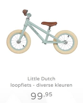 Promoties Little dutch loopfiets - diverse kleuren - Little Dutch - Geldig van 15/09/2019 tot 21/09/2019 bij Baby & Tiener Megastore