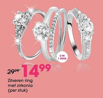 straal breedtegraad Interactie Lucardi promotie: Zilveren ring met zirkonia - Huismerk - Lucardi (Juwelen  & Horloges ) - Geldig tot 06/10/19 - PromoButler