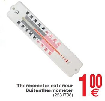 Promotions Thermomètre extérieur buitenthermometer - Produit maison - Cora - Valide de 17/09/2019 à 30/09/2019 chez Cora